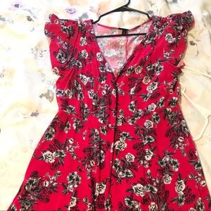 Torrid Vintage Style Floral Dress Plus Size